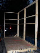front and side wall frame on box blind