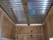 inside ceiling of box blind